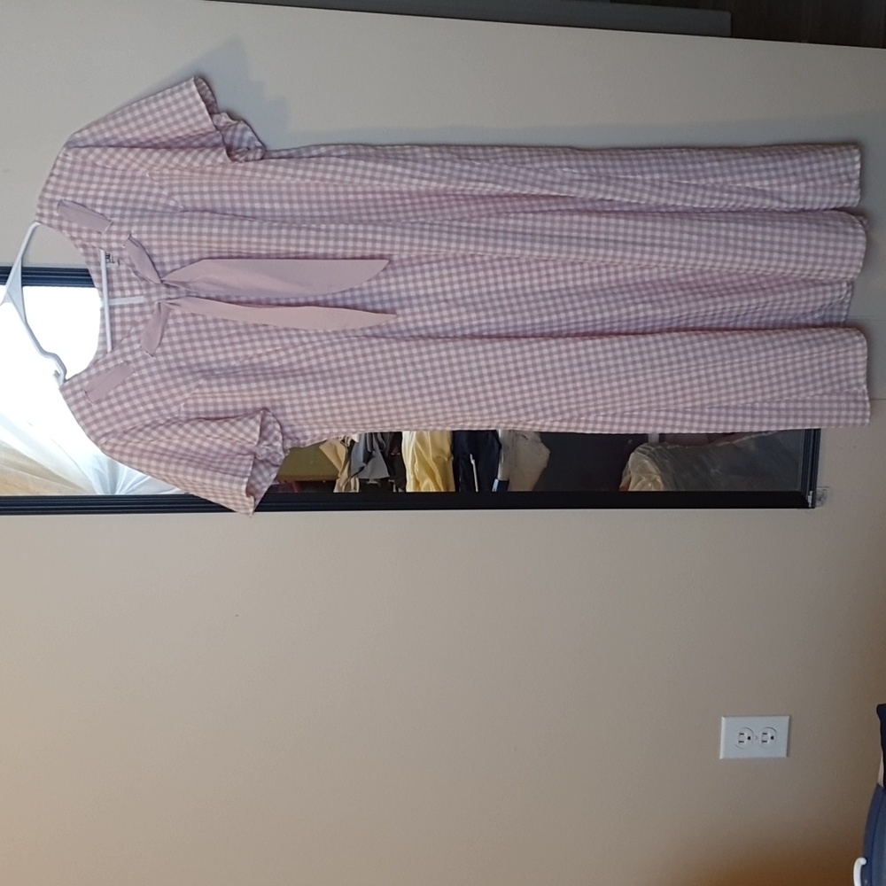 Vintage Pink Gingham barbie style dress